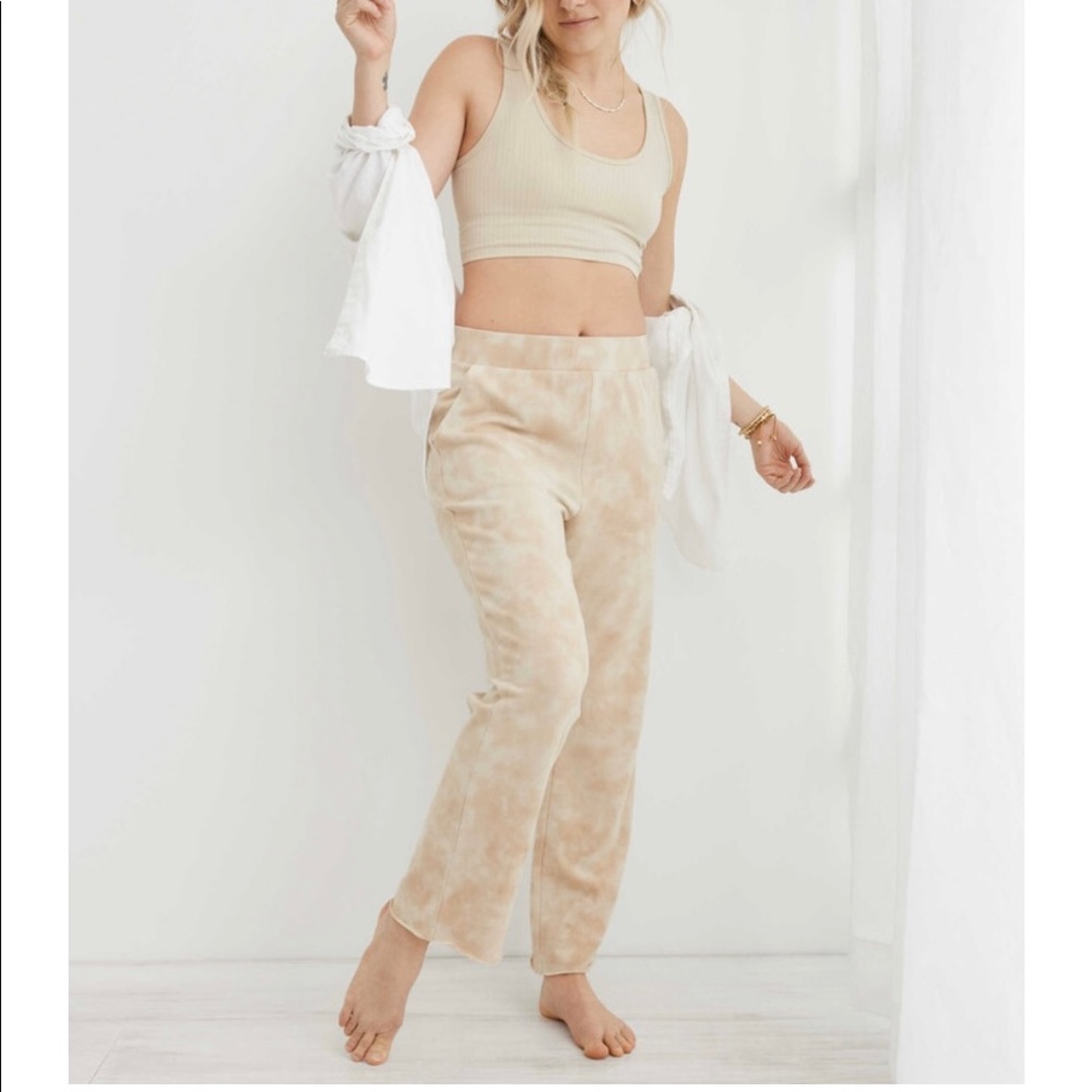 Aerie Women’s Tie Dye French Terry Sunset Crip Pants Size Small NEW